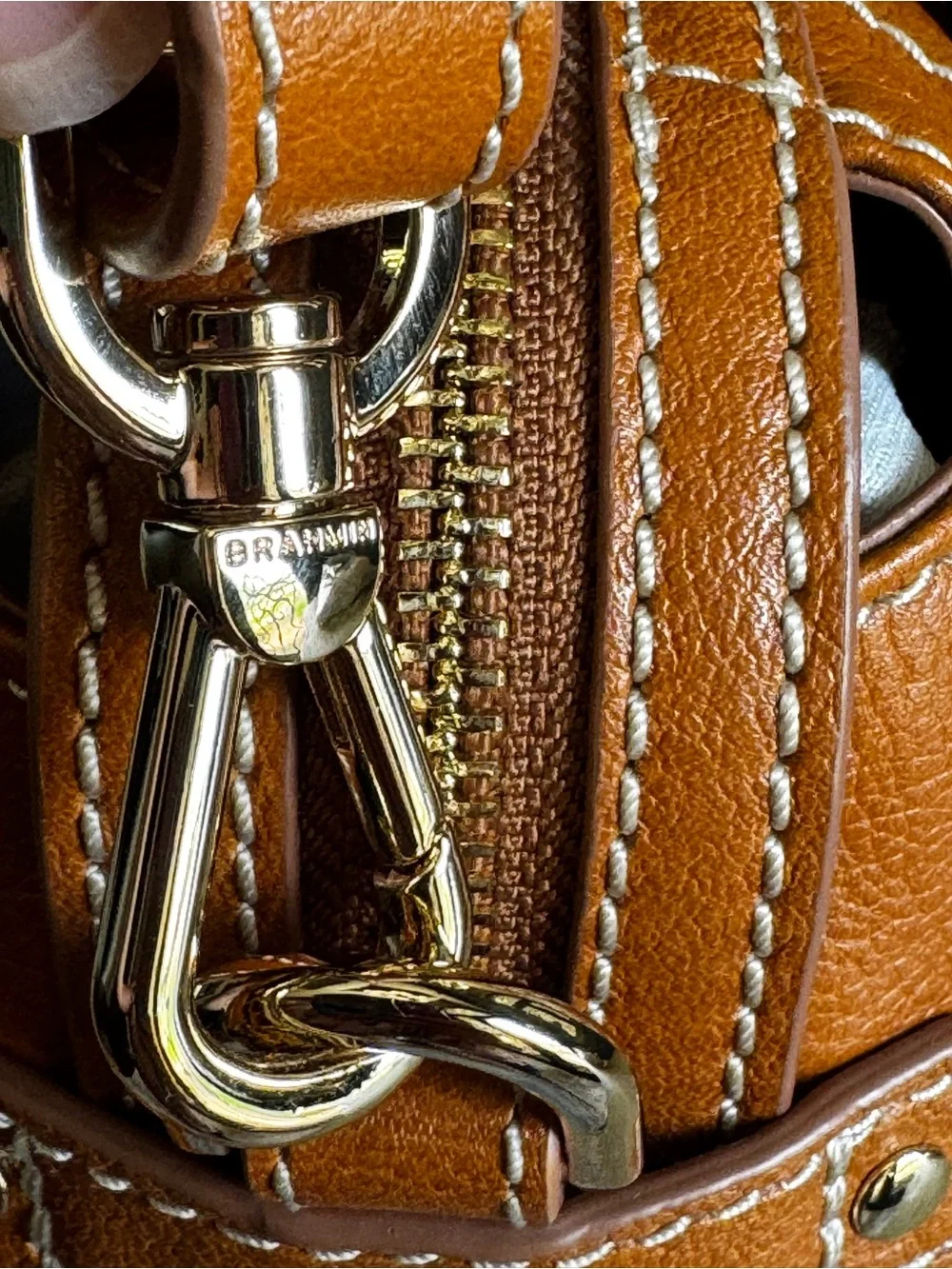 NEW!!! Brahmin Micaela Cognac Leather Satchel with Removable Crossbody Strap